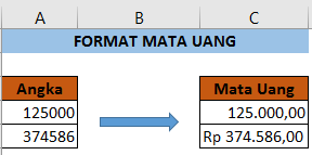 Cara Menampilkan Format Mata Uang Dengan Rumus Excel TEXT